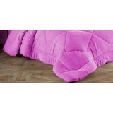 Genç Ev Home Welsoft Silikon Yorgan Çift Kişilik Yumuşak Bir Dokunuş / Kışlık - Yazlık ve Yatak Örtüsü Bir Arada - 195 x 215 cm - Pembe