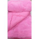 Genç Ev Home Welsoft Silikon Yorgan Tek Kişilik (Atık Malzeme Içermez) Yumuşak Bir Dokunuş / Kışlık - Yazlık ve Yatak Örtüsü Bir Arada - 155 x 215 cm - Pembe
