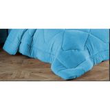 Genç Ev Home Welsoft Silikon Yorgan Tek Kişilik Yumuşak Bir Dokunuş / Kışlık - Yazlık ve Yatak Örtüsü Bir Arada - 155 x 215 cm - Mavi