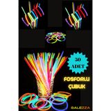 Genc Home Fosforlu Çubuk , Karanlıkta Parlayan Neon Çubuk , Parti Çubuğu (50 ADET) Koza Gift