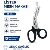 Genç Sağlık 14 cm Küt Uçlu Çelik Flaster Makası