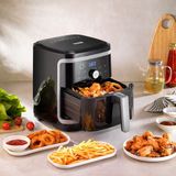 Genç ve Şık Tasarım Büyük Hava Fritözü, Sağlıklı ve Pratik Pişirme Imkanı - Ahşap