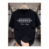 gencerco Bay/ Brooklyn New York Tasarım Basic Bisiklet Yaka Regular T-shirt