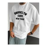 gencerco Brooklyn New York Baskılı Premium Oversize T-shirt