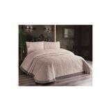 GENÇEV HOME COLLECTİONS Güpürlü Mikrofiber Yatak Örtüsü Seti Cappiçino * Yatak Örtüsü 250 X 260 Cm