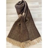 Gençev Home Saf Yün Scotch Dizlik - Tv Battaniye 130X170 * Scotch Yün Battaniye - Saf Yün - Wool - 130 x 170 cm - Açık Kahverengi