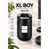 GENCHOME HOMEWARE XL Boy Cam Kokusuz Küllük 660 CC Kapaklı Ev Ofis Masaüstü Şık Büyük Küllük