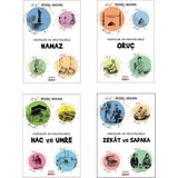 Gençler İçin İbadetler Serisi Hadis ve Hikayelerle Namaz - Oruç - Hac ve Umre - Zekat ve Sadaka 4'lü Set