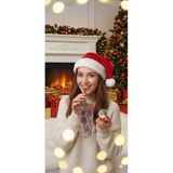 Gençlere Özel 2'Li Kombin Noel Seti Geyik Desenli 450 Ml Suluk & Işıklı Eldiven Kar Küresi 6.5 Cm