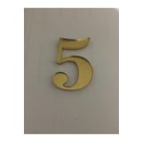 GENDEC 5 cm Altın Sarı No 5 Kapı Numarası Altın