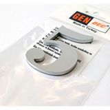 Gendec 8 cm No = 5 Yapışkanlı Metalik Gri Kapı Numarası