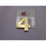 Gendec 8 Cm Paslanmaz Metal No:4 Kapı,Villa,Daire Numarası