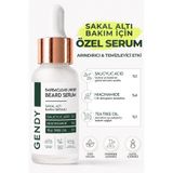 GENDY Sakal Serumu - Güçlendirici, Canlandırıcı ve Batık Kıl Karşıtı - Salisilik Asit %1, Niacinamide %4, Tea Tree Oil %1, Jojoba Oil %2 | 30 ML