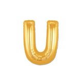 Genel 100 Cm Gold Folyo Balon, Helyum ve ile Şişirilebilir, U Harfi Şeklinde, Doğum Günü ve Kutlama Partileri için Metalik Dekoratif Rakam, 1 Adet