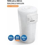 Genel 100 cm x 50 M Balonlu Naylon | 50 M² Hava Kabarcıklı Paketleme Naylonu | Kargo & Taşıma Koruma Ambalajı