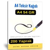 Genel A4 Teksir Kağıdı 200 Sayfa