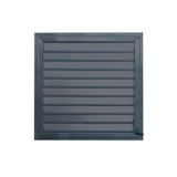 Genel Alüminyum Menfez Havalandırma Panjur, Uzun Ömürlü, Banyo WC için, Türkiye Üretimi (SİYAH, 50CMX50CM)