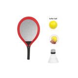 Genel Badminton Seti ve Soft Tenis Topu - RKT-35 - Kırmızı, Standart, LSNY34319063-1455TKNPRK4, Çok Renkli