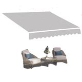 Genel Bu Geri Çekilebilir Tente Yedek Kumaş 200-600 cm, Su Geçirmez, UV Dirençli Dış Mekan Tavan Örtüsü, Gri, 400 x 300 cm (13 x 10 ft) - ve hava koşullarına dayanıklı.