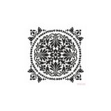 Genel Cadence Duvar Stencıl Şablon 45 * 45Cm Ehd-02 Stencıl Şablon Şeffaf Tek Ebat