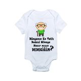 Genel Dünyanın En Tatlı Dedesi Olmaya Hazır mısın Dedeciğim Baskılı Beyaz Bebek Zıbın