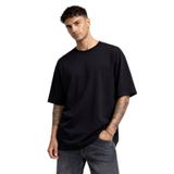 Genel Erkek Oversize Basic Tişört,%100 Pamuk, Rahat Kesim, Streetwear Tarzı, Beyaz (Large)