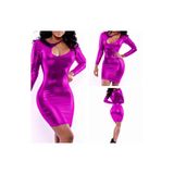 Genel Fantazi Parlak Elbise, XS, P323964S8766, Renkli, kadın