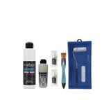 Genel Fayans Tezgah B-Ambiente Islak Zemin Aw-01 Beyaz 250Ml Katalizör 20Gr Taş Vernik 120 Saten Rulo Set Beyaz Tek Ebat