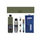 Genel Fayans Tezgah B.-Ambiente Islak Zemin Aw-15 Ceviz 500Ml Katalizör 30Gr Taş Vernik 250 Saten Rulo Set Tek Ebat
