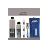 Genel Fayans Tezgah B-Ambiente Islak Zemin Aw-19 Vizongri 500Ml Katalizör 30Gr Taş Vernik 250 Satenruloset Vizon Gri Tek Ebat