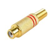 Genel Gold RCA Dişi Jack Metal Dişi RCA Konnektör 2 Adet