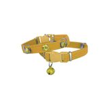 Genel Kadife Kedi Boyun Tasması Taşlı 20-32 cm Sarı, P157994S2338