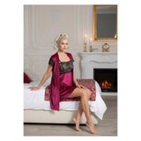 Genel Kadife Sabahlık Gecelik Takım, S/M, P189986S7617, Renkli, kadın