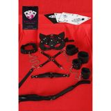 Genel Kadın Fantezi Harness Set, Tek Ebat, P492449S2388, Siyah