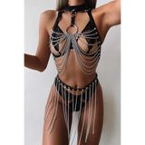 Genel Kadın Zincirli Alt Üst Fantezi Set, Tek Ebat, P492730S8912, Görsel