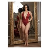 Genel Kırmızı Taşlı Bodysuit, M, P188031S6364, Renkli, kadın