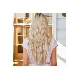 Genel Kumral Ombre Balköpüğü Platin Röfleli Tül Peruk, Orta Boy, P320258S8749, çok renkli