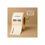 Genel Markalar 100*100 TERMAL BARKOD ETİKET 500 SARIM KARGO ETİKETİ 5 RULO