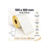 Genel Markalar 100x100 mm Rulo Ribonlu Barkod Etiketi 40 mm Masura 500 Sarım