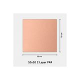Genel Markalar 10x10 cm FR4 Çift Yüzlü Bakır Plaket 1.6 mm PCB Baskı Devre Prototip Kartı