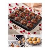 Genel Markalar 12'li Muffin Kalıbı Cupcake Kapsülü Fırın Mini Kek Browni Kek Kabı Yanmaz - Yapışmaz