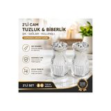 Genel Markalar 2 Lİ CAM TUZLUK BİBERLİK