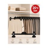 Genel Markalar 20 Adet Pantolon Askısı, Mandallı Pantolon Etek Askısı, Ayarlanabilir Mandallı Askı 36-38 cm