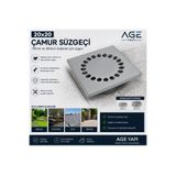 Genel Markalar 20x20 yer süzgeci | 70 mm & 100 mm Gider Uyumlu | Bahçe, Otopark, Çatı ve Teras Gider Süzgeci çamur süzgeci