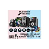 Genel Markalar 2+1 Ses Sistemi BLUETOOTH AUX RGB