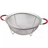 Genel Markalar 28CM TEL SEPET METAL SÜZGEÇ SİLİKON KILIFLI KULP METAL ÇERÇEVE - AYAK (4745)