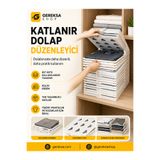 Genel Markalar 2li T-Shirt Düzenleyici Set Tişört Düzenleyici Organizer Dolap Çekmece Raf İçi Dışı Kıyafet Giysi Düzenleme Çok Fonksiyonel Çok Amaçlı