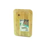 Genel Markalar 2PCS SETOVAL KENARLI - YUVARLAK DELİKLİ AHŞAP BAMBU KESİM PANOSU - KESME TAHTASI 18X28X1CM--22X32X1CM (4745)