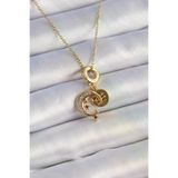 Genel Markalar 316L Çelik Gold Renk Zirkon Taşlı Ay Yıldız Model Charm Model Kadın Kolye TJ-BKO9312