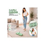Genel Markalar 4 Fırçalı Plastik Saplı Gırgır Süpürge Pastel Mint Yeşili